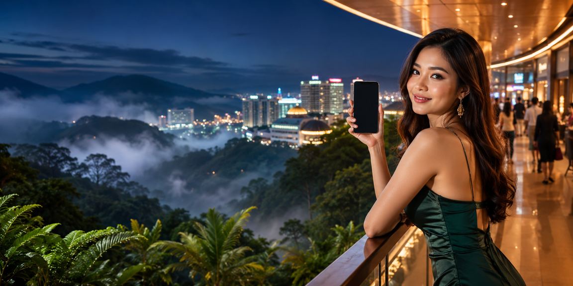 Suasana hiburan di Genting Highlands dengan paparan permainan dan taruhan gaya Melayu